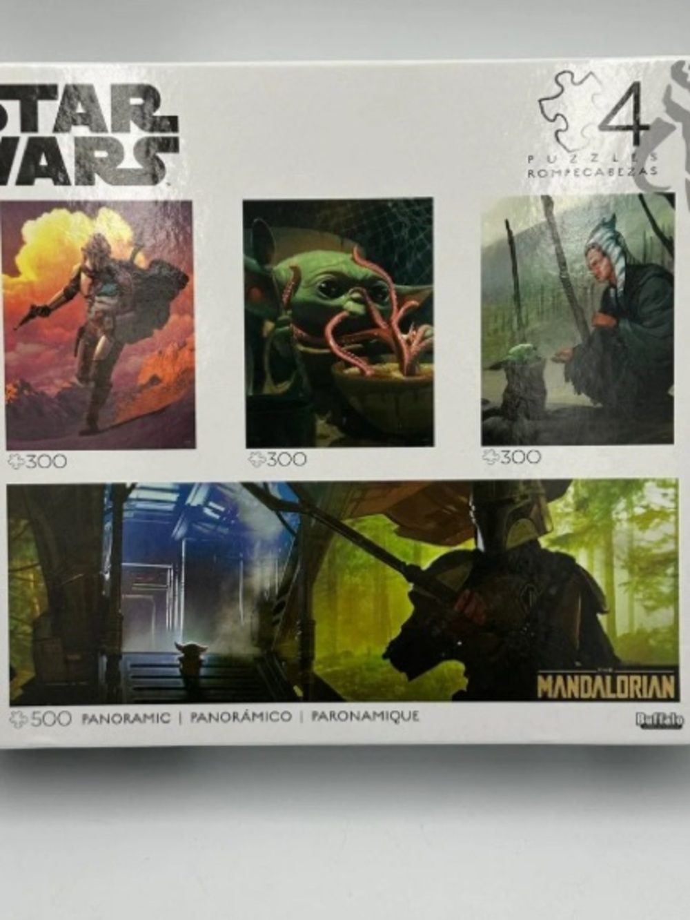 Star Wars The Mandalorian Wall Art Panels - Green & Black